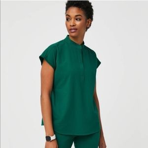 Figs Small Hunter Green Rafaela